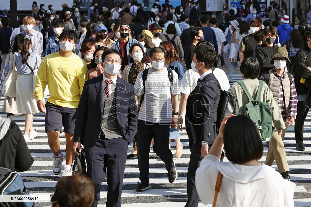 Scene of Tokyo amid coronavirus pandemic