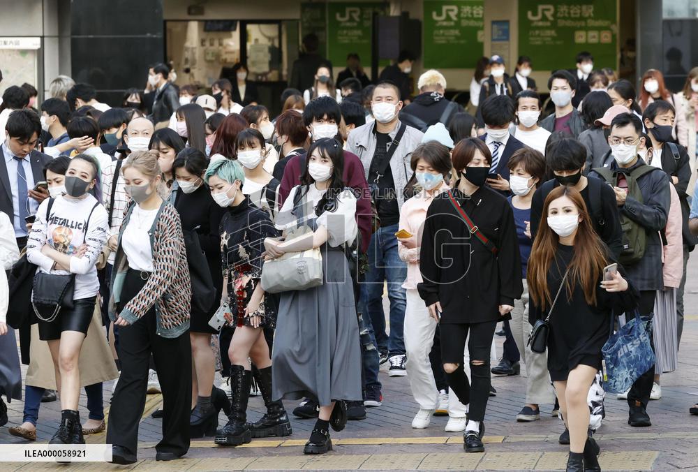 Scene of Tokyo amid coronavirus pandemic