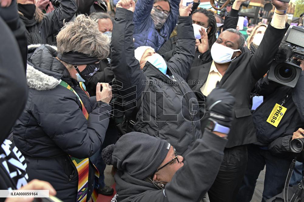Celebrations break out after guilty verdict on ex-Minneapolis police officer