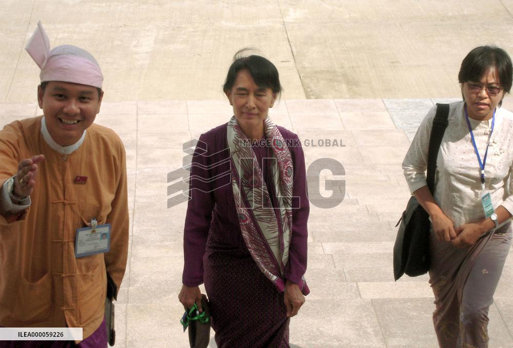 Myanmar pro-democracy leader Aung San Suu Kyi