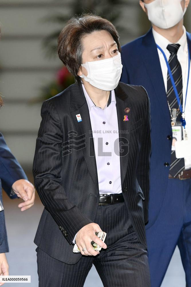 Japanese Olympic minister Seiko Hashimoto