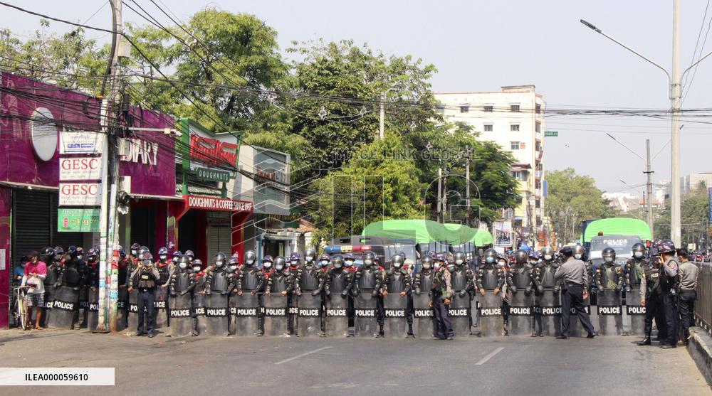 Anti-coup protest in Myanmar