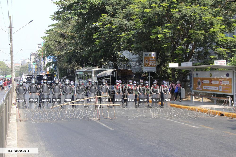 Anti-coup protest in Myanmar