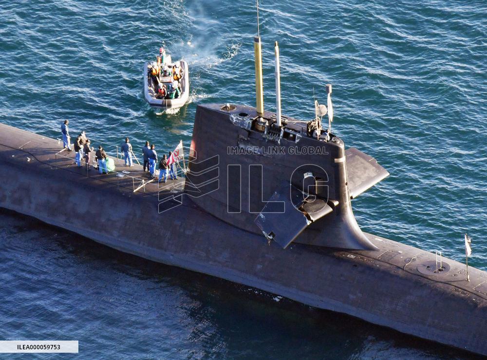 Japan submarine collides with commercial ship off Shikoku