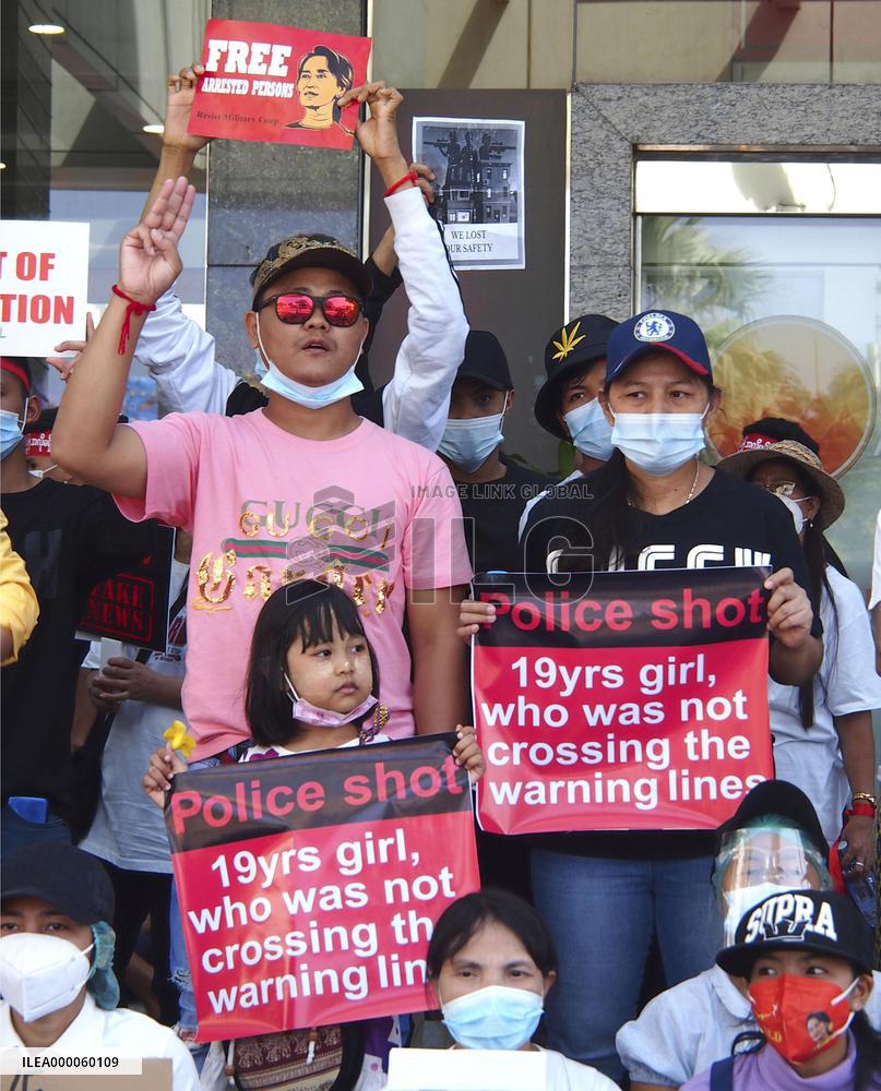 Protest in Myanmar