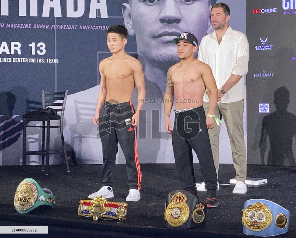Boxing: Weigh-in for WBA title bout