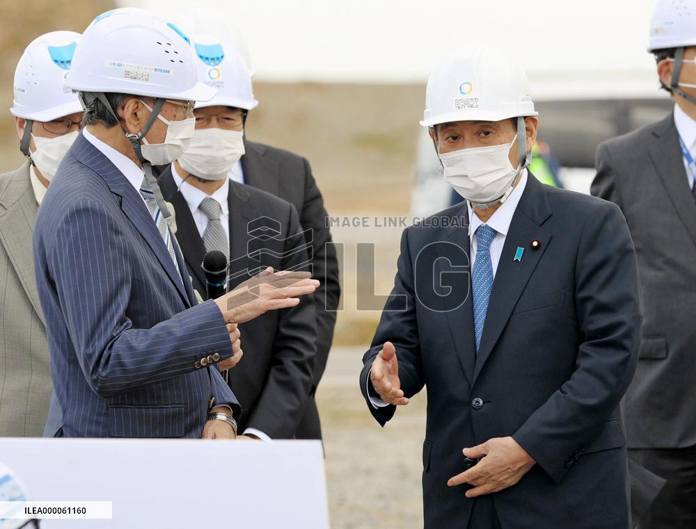 Japan PM Suga in nuclear crisis-hit Fukushima city