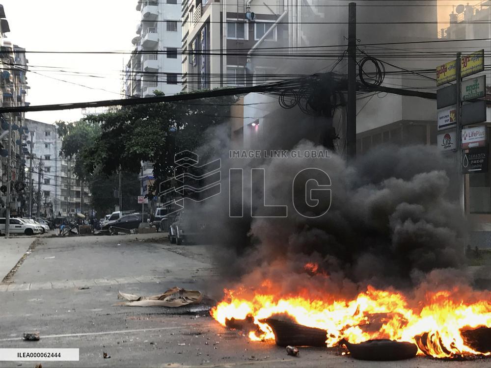 Anti-coup protest in Myanmar