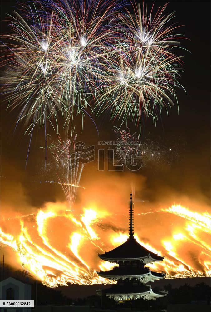 Wakakusa Yamayaki in Nara