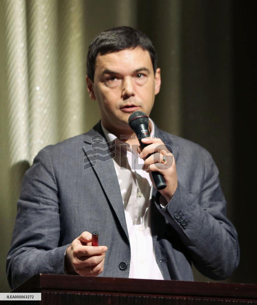 Thomas Piketty gives lecture in Tokyo