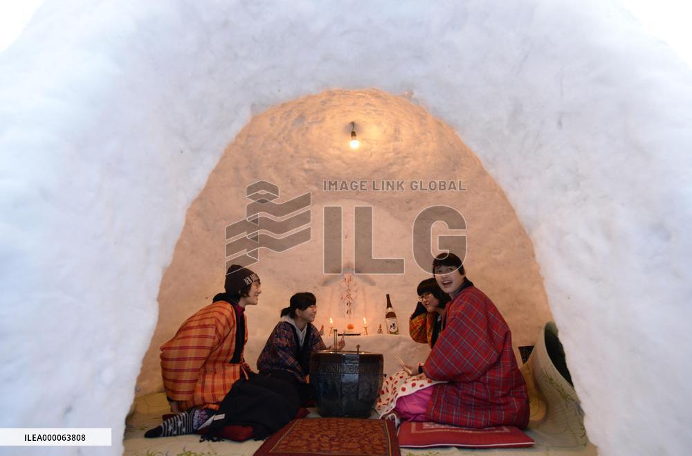 Snow hut in Akita