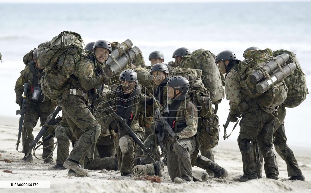 Japan, U.S. joint landing drill at Camp Pendleton