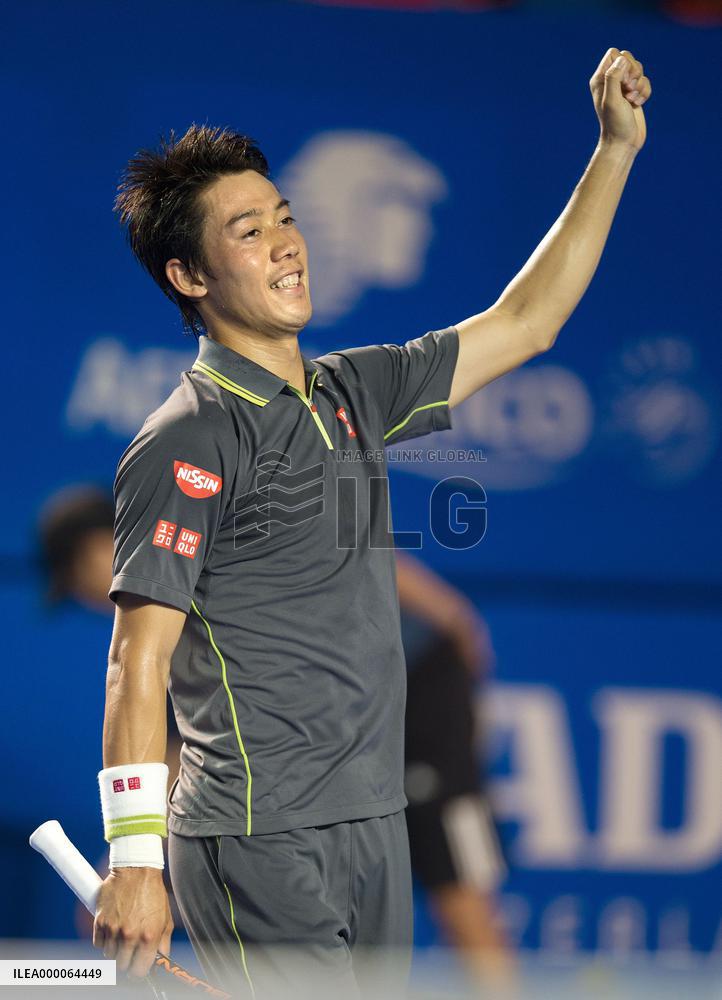 Nishikori advances to semifinal in Mexico Open