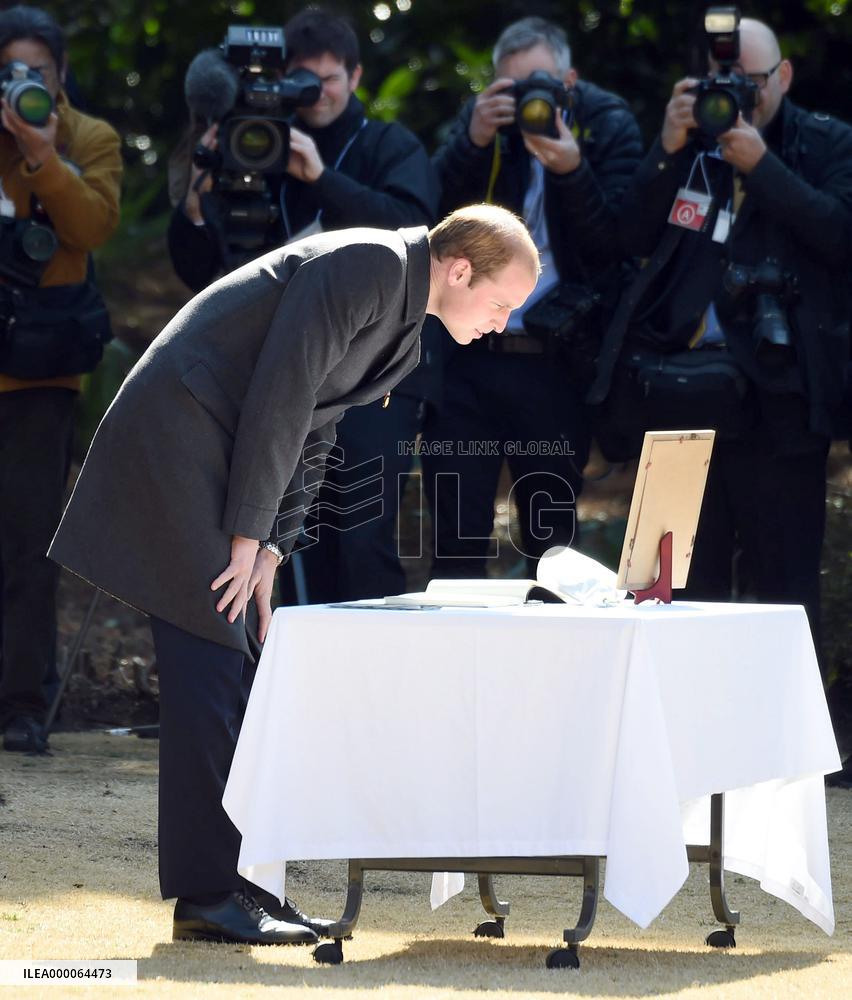 Prince William visits Commonwealth war graves
