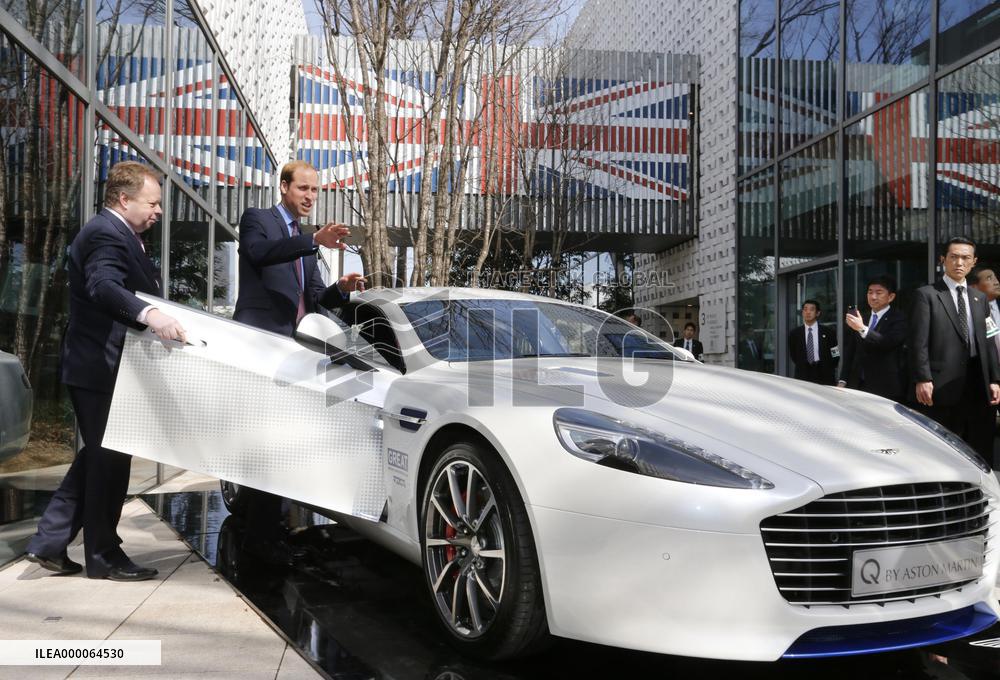 Britain's Prince William in Tokyo