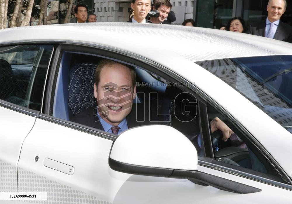 Britain's Prince William in Tokyo