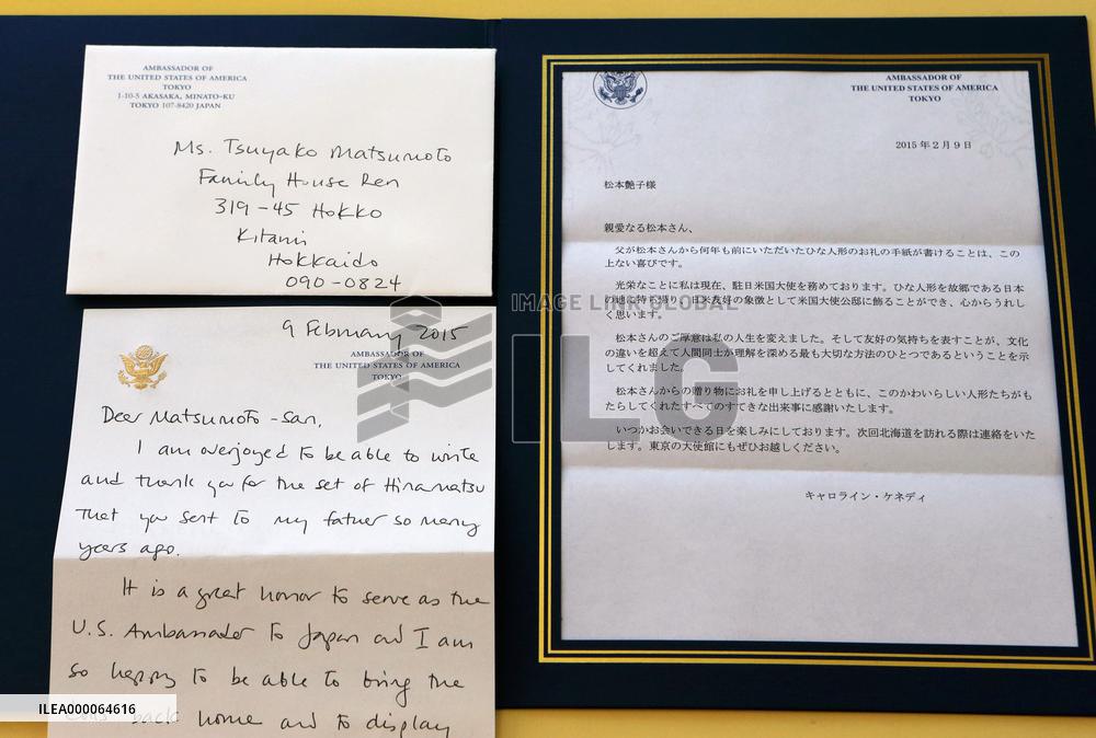Kennedy writes woman letter of thanks for dolls sent to White House