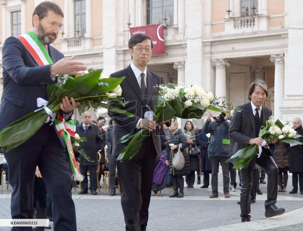 Memorial service held in Rome to mourn Japanese tsunami victims