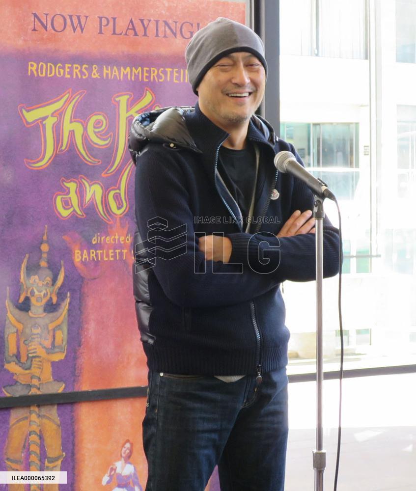 Japanese actor Watanabe day after preview performance in N.Y.
