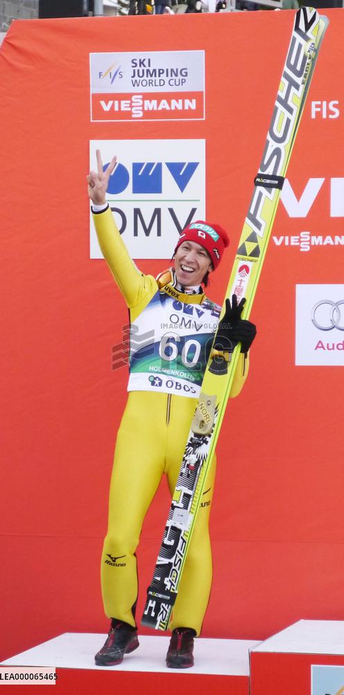 Japan's Kasai 2nd at World Cup ski jumping