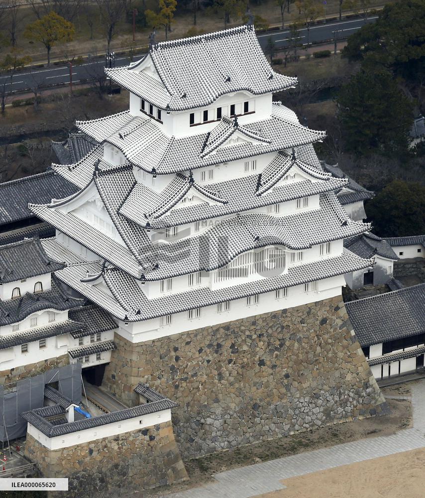 Renovated Himeji Castle to be opened to public