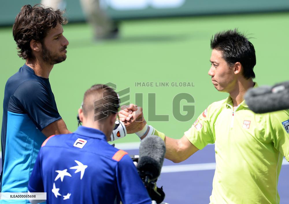 Nishikori falls to Lopez in BNP Paribas Open 4th round