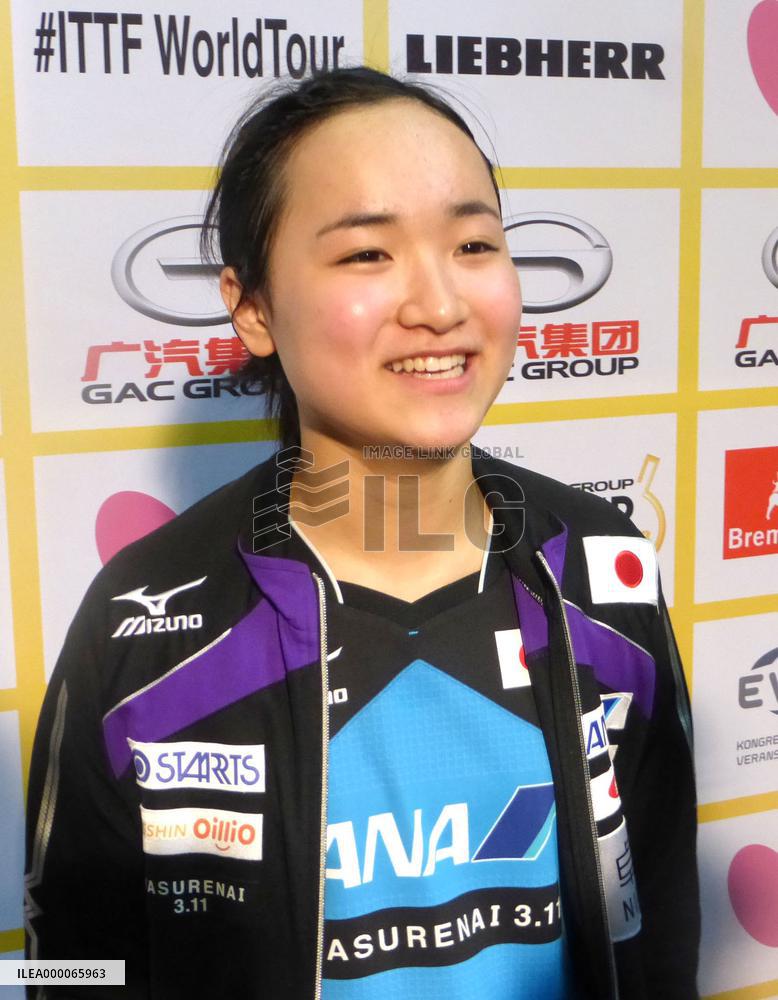 Japan's Ito becomes youngest winner on table tennis World Tour