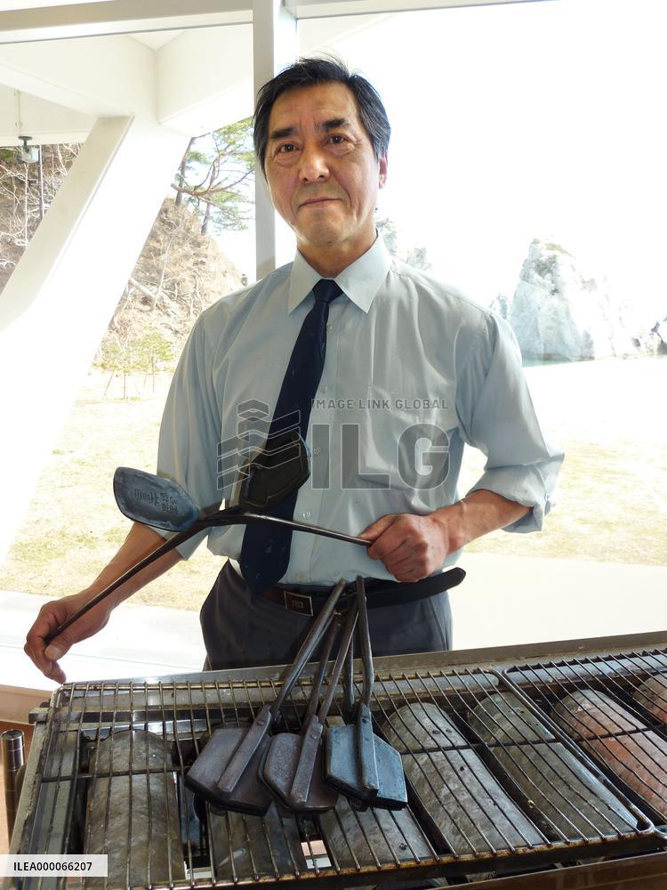 Japanese man rebuilds time-honored squid cracker plant