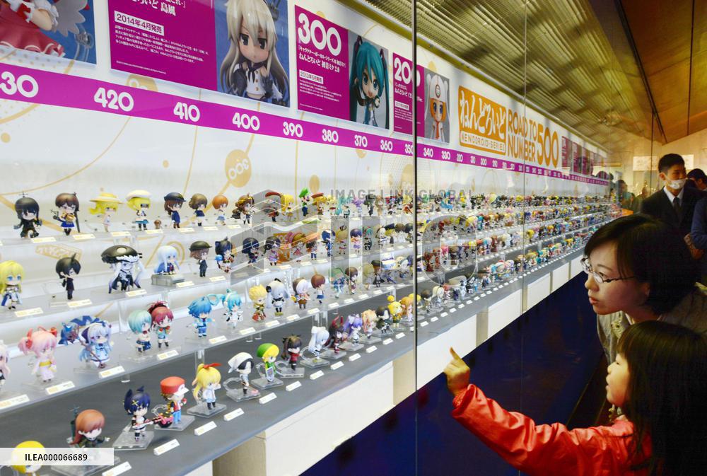 Character doll exhibition held in western Japan city