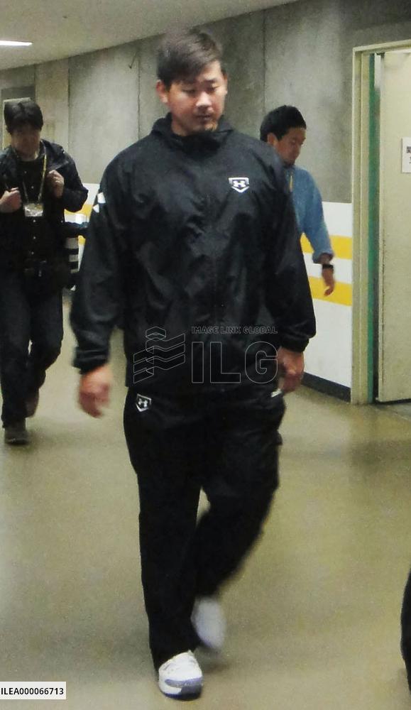 Softbank Hawks pitcher Matsuzaka sidelined