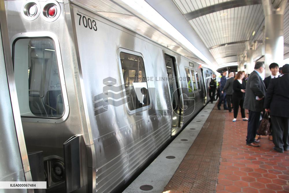 Kawasaki Heavy train ready for operation in Washington