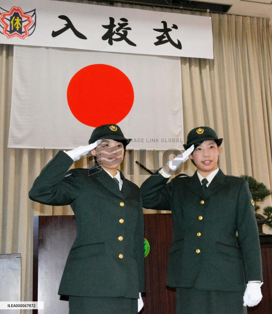 JSDF school accepts 2 female 'Super High School Students'