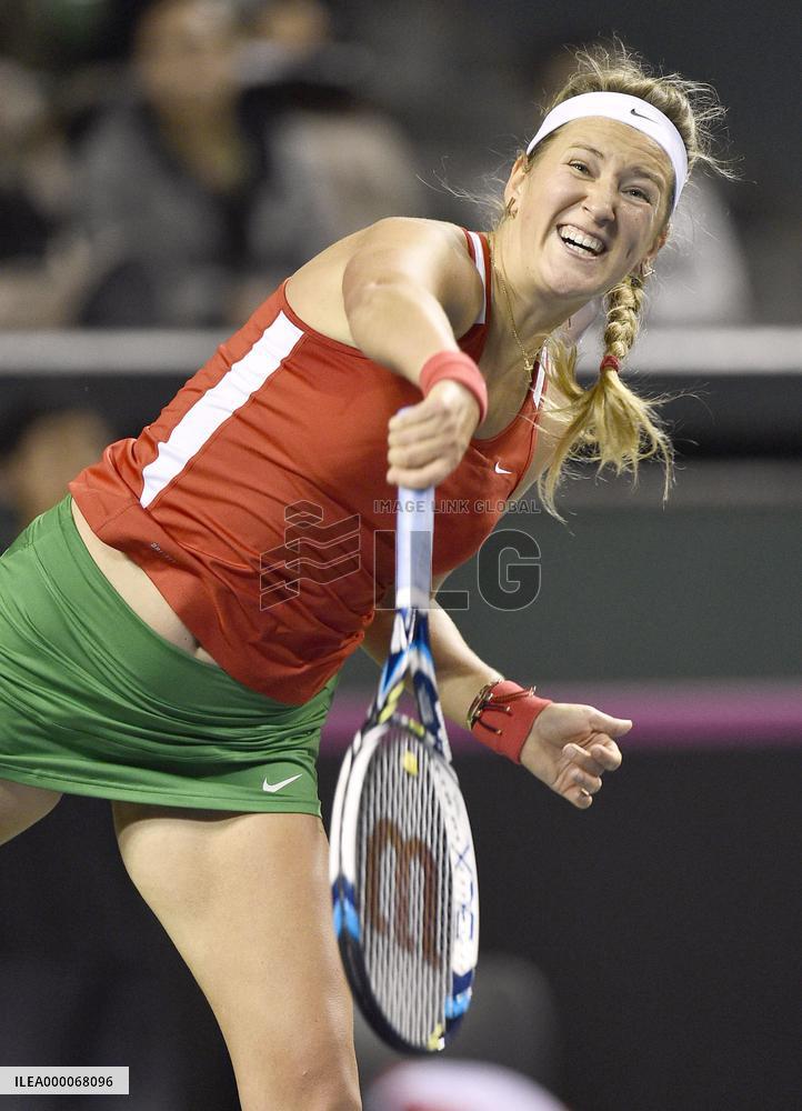 Azarenka crushes Doi in Fed Cup WG II playoff