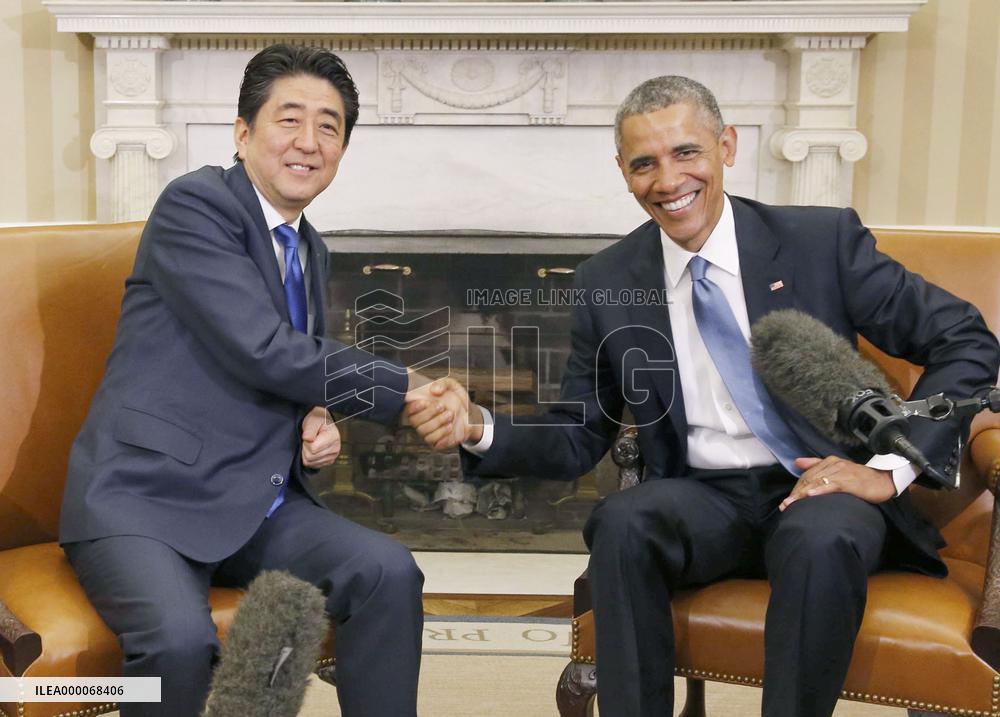 Abe, Obama hold summit talks