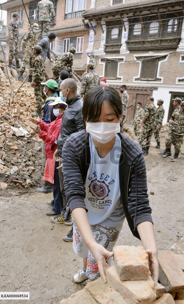 Photos from mega-quake hit Nepal