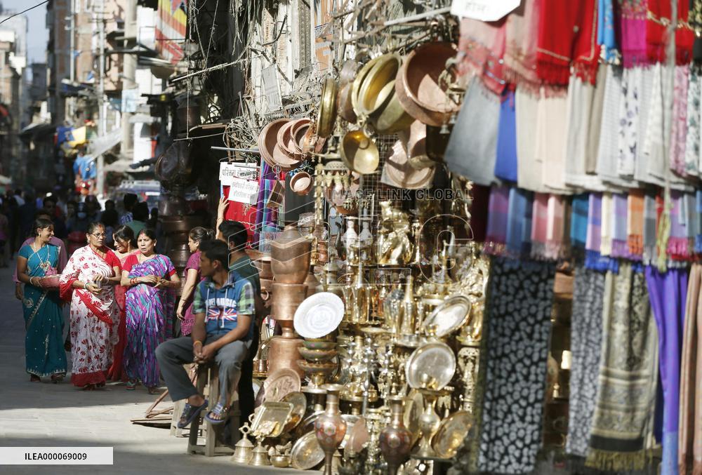 Some souvenir shops reopen in quake-hit Kathmandu
