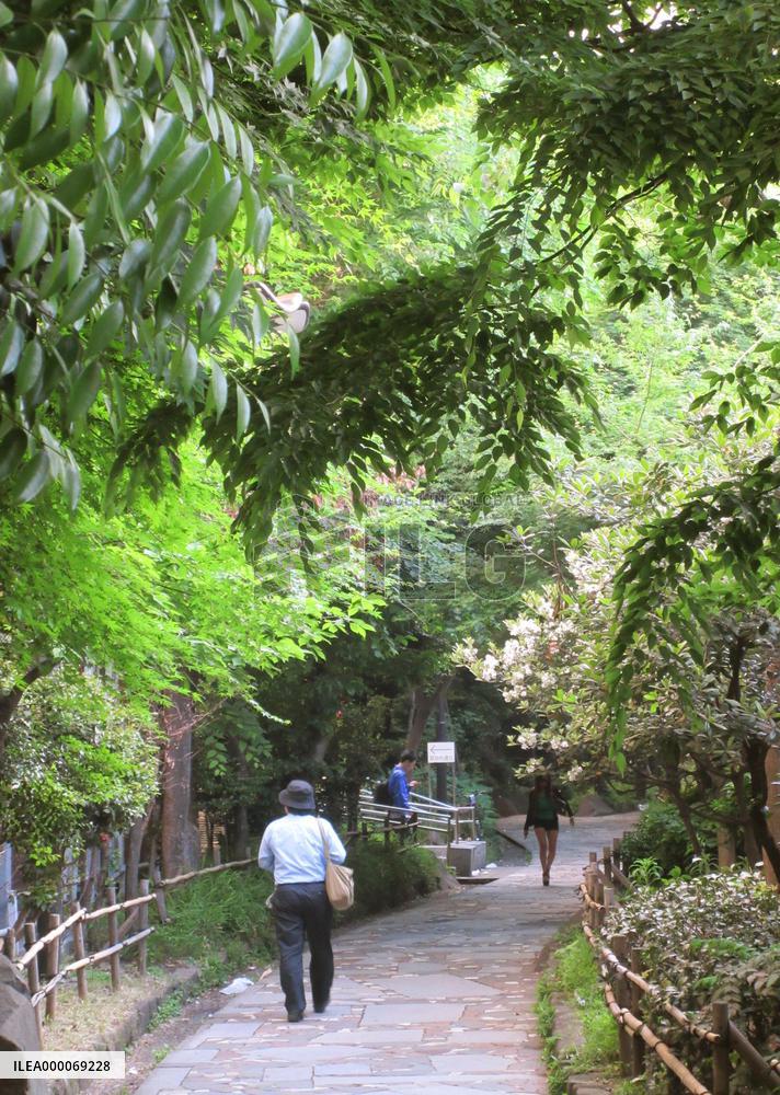 Promenade park offers greenery, fresh air in bustling Tokyo