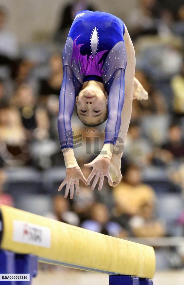 15-year-old Sugihara bound for worlds, Uchimura wins again