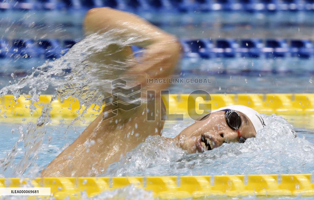 Hagino wins men's 1,500 free at Japan Open