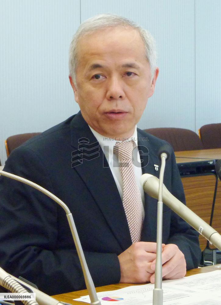 Tokyo Electric Power chief Hirose meets press