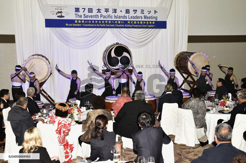 Drum performance at Pacific island summit dinner
