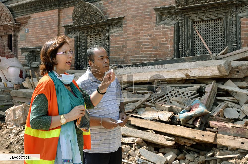 Caretaker of Nepal's living goddess explains quake damage