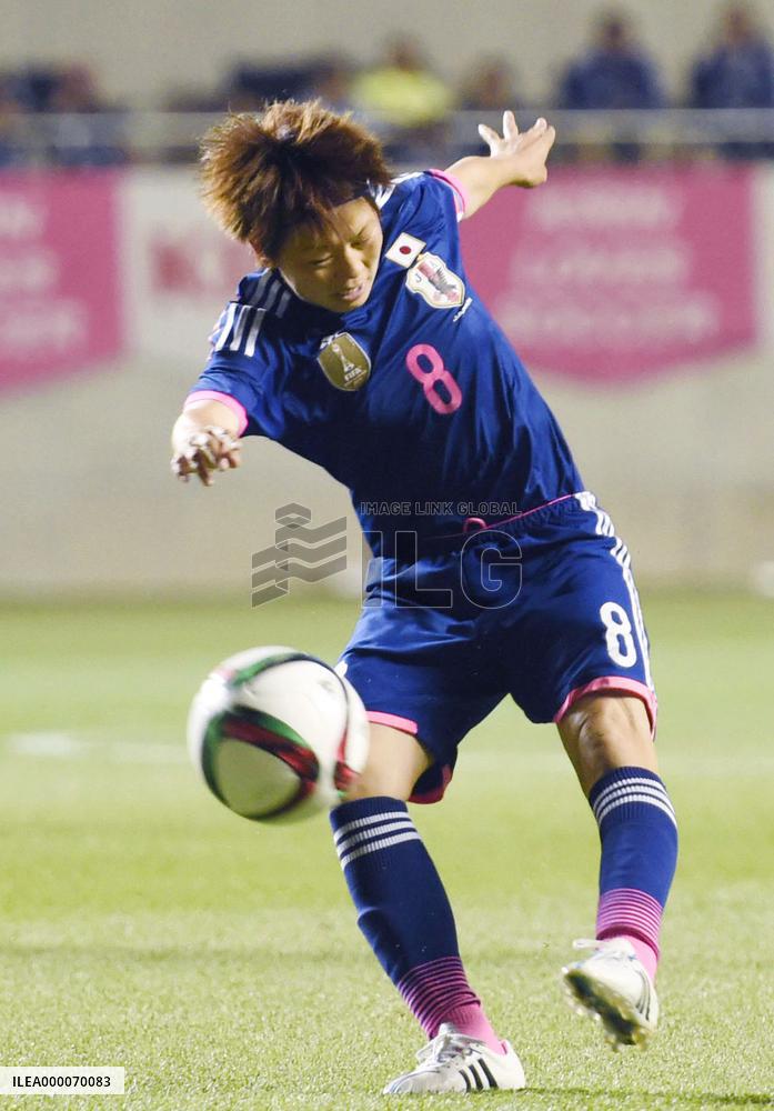 Japan women play Italy in soccer friendly