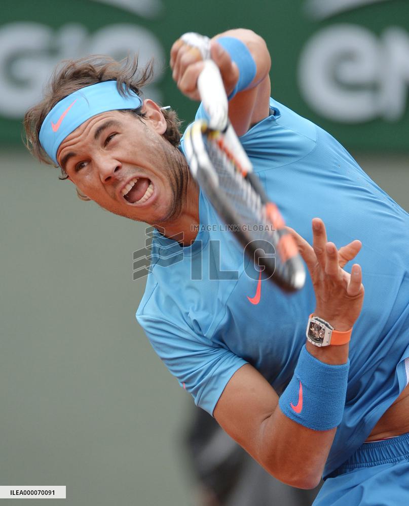 Nadal plays in 2nd round at French Open tennis tournament