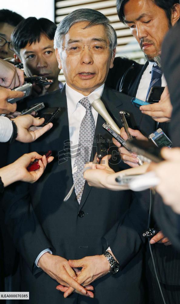 BOJ chief says exchange rates should stably reflect fundamentals