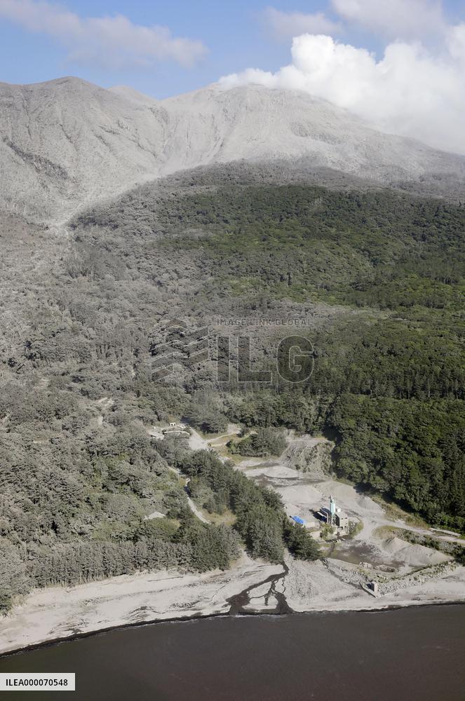 Volcano evacuees fear landslides as rainy season starts in southern Japan