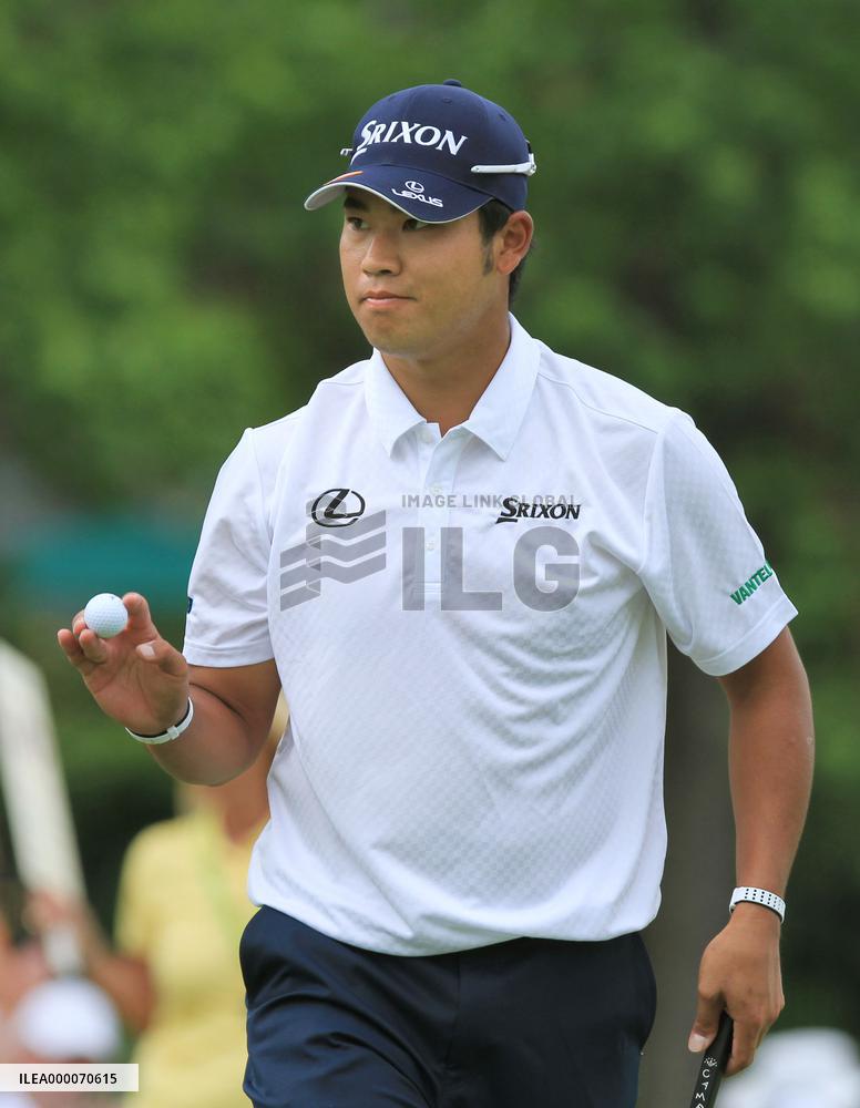 Matsuyama shares 1st-round lead at Memorial