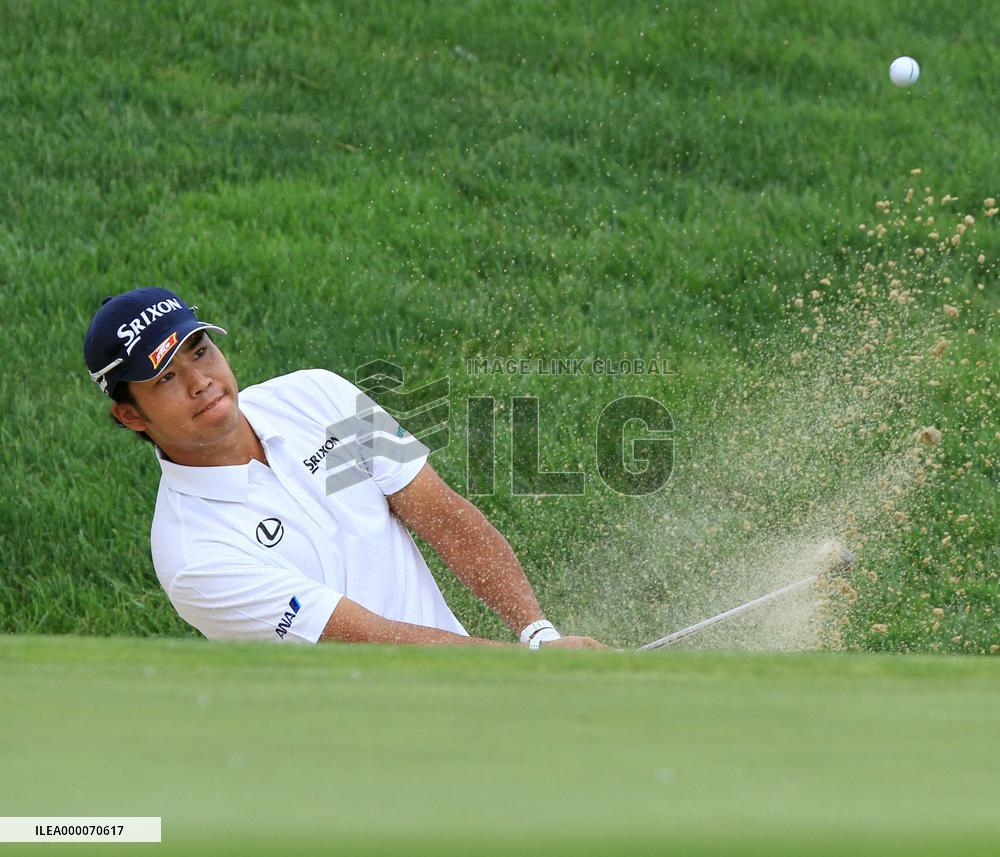 Matsuyama shares 1st-round lead at Memorial