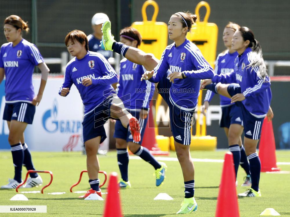 Nadeshiko Japan prepare for next game against Cameroon