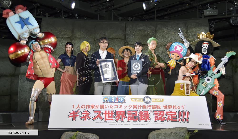 Manga "One Piece" sets Guinness record for no. of published copies